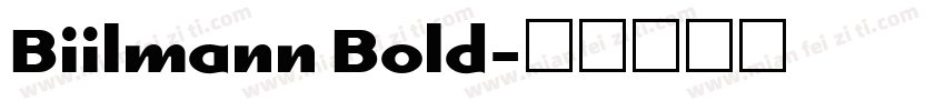 Biilmann Bold字体转换